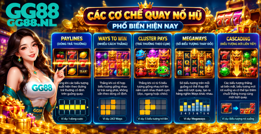 Các cơ chế quay Nổ Hũ