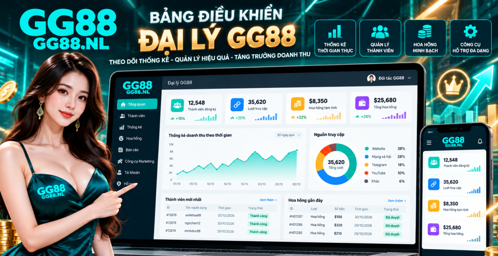 Hệ thống quản lý và thống kê dành cho Đại lý GG88
