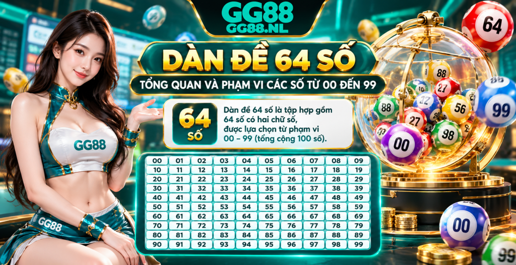 Tổng quan dàn đề 64 số và phạm vi các số từ 00 đến 99