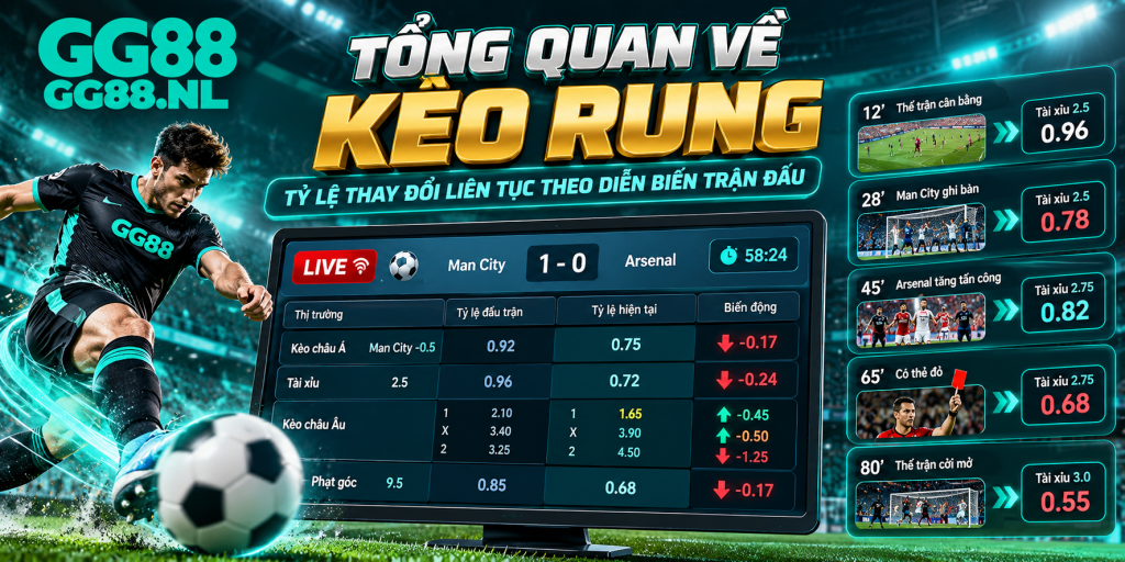 Tổng quan về kèo rung và cách tỷ lệ thay đổi trong thời gian trận đấu diễn ra