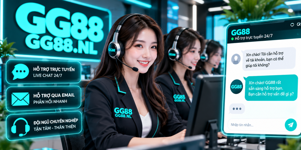 Nhân viên chăm sóc khách hàng GG88 hỗ trợ thành viên trực tuyến