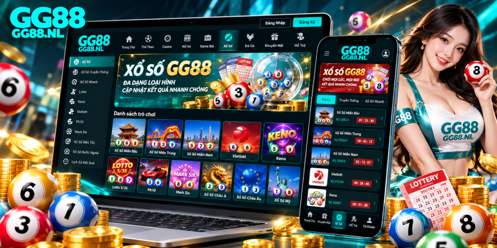 Trải nghiệm Xổ Số GG88 trên điện thoại và máy tính