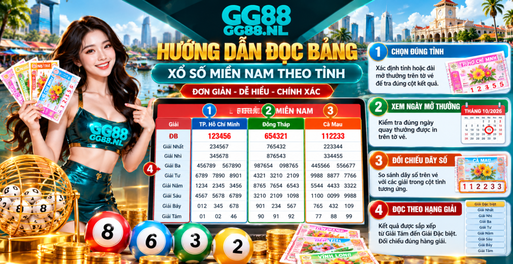  Hướng dẫn đọc bảng xổ số miền Nam theo tỉnh